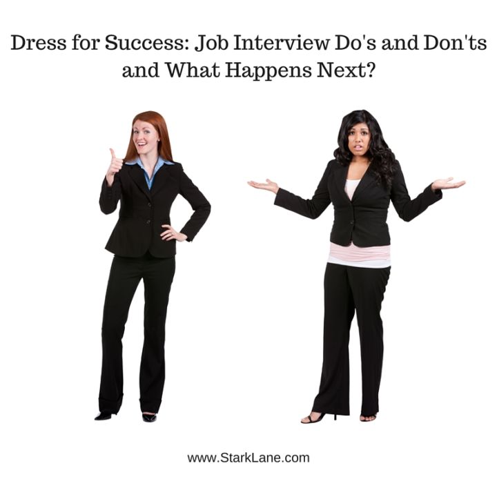 wearing a dress to a job interview